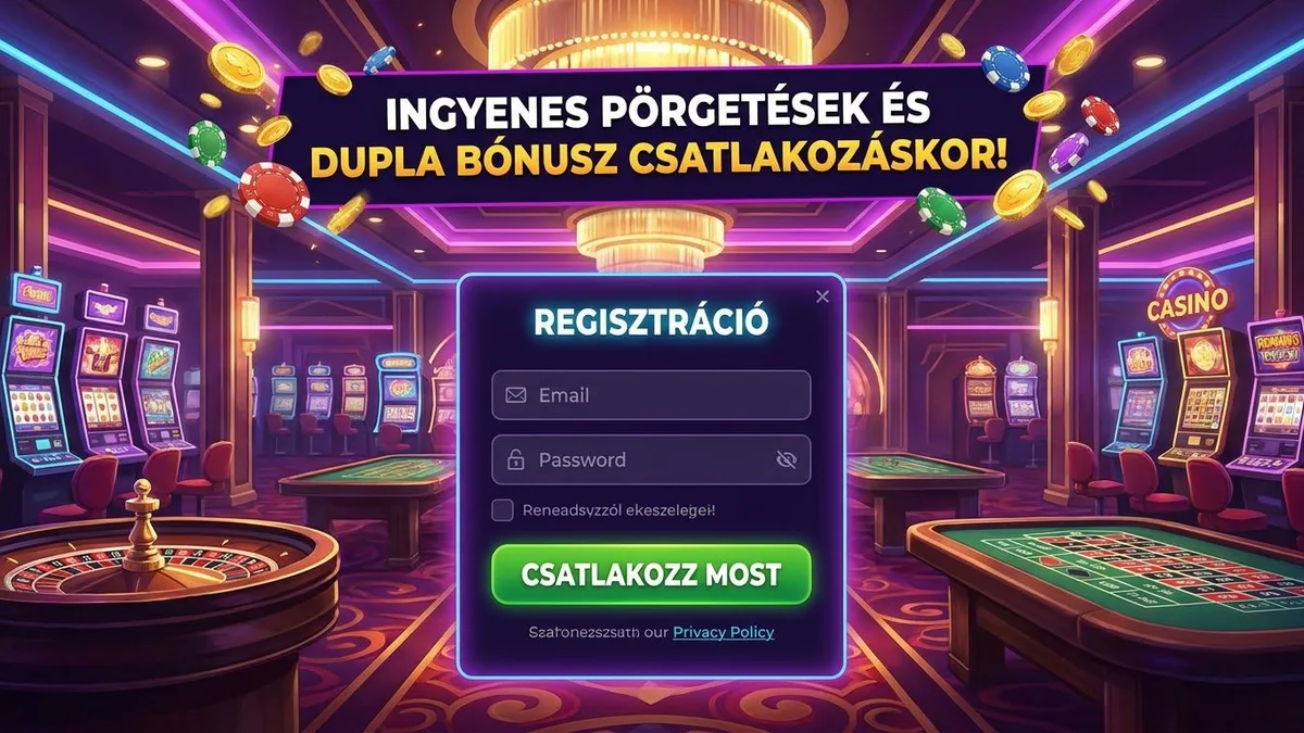 Regisztráció bónusszal